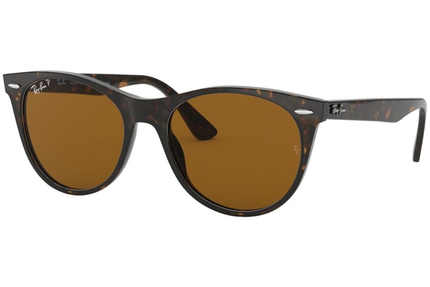 Slnečné okuliare Ray-Ban Wayfarer II Classic RB2185 902/57 Polarized Squared Havana