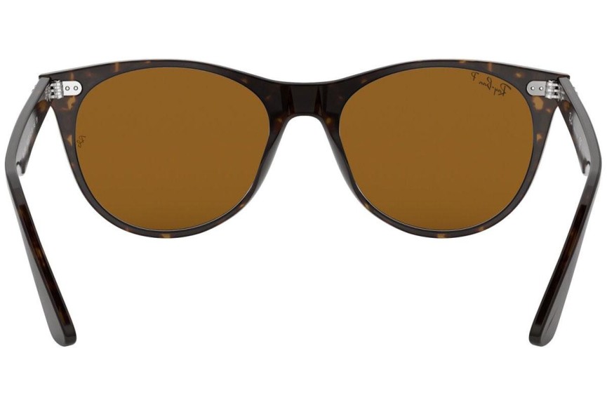 Slnečné okuliare Ray-Ban Wayfarer II Classic RB2185 902/57 Polarized Squared Havana