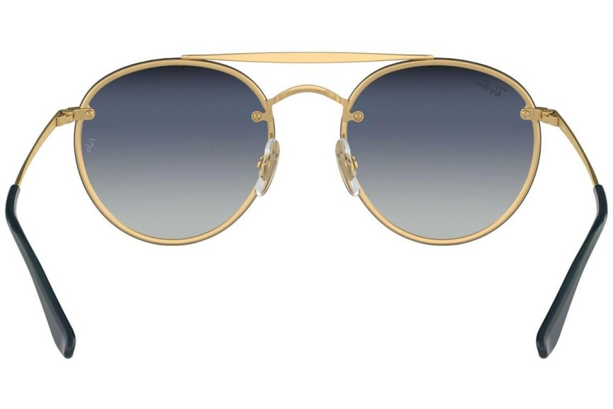 Slnečné okuliare Ray-Ban Blaze Round Double Bridge Blaze Collection RB3614N 91400S Okrúhle Zlaté