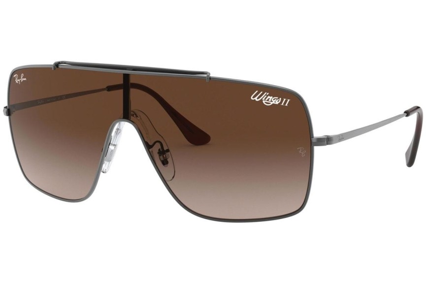 Slnečné okuliare Ray-Ban Wings II RB3697 004/13 Jednoliate | Shield Sivé