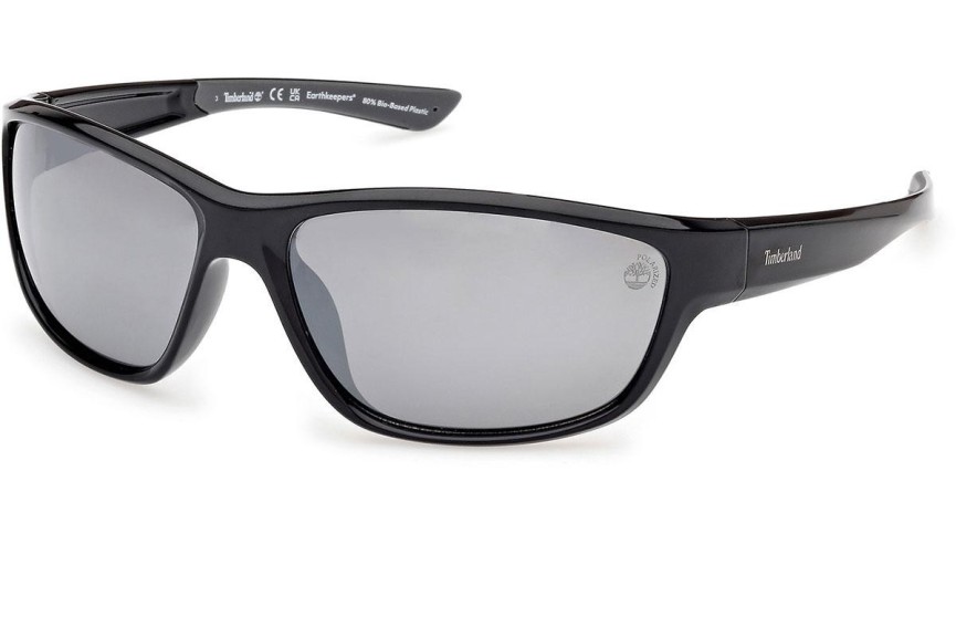 Slnečné okuliare Timberland TB00024 01D Polarized Obdĺžníkové Čierne