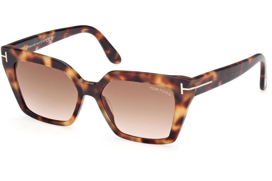 Slnečné okuliare Tom Ford FT1030 53F Cat Eye Havana