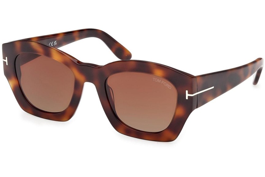 Slnečné okuliare Tom Ford Guilliana FT1083 53F Squared Havana