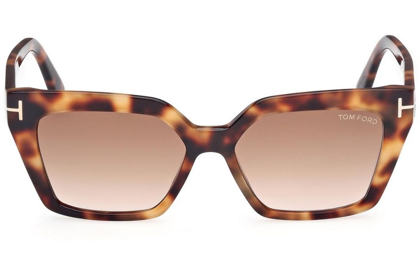 Slnečné okuliare Tom Ford FT1030 53F Cat Eye Havana