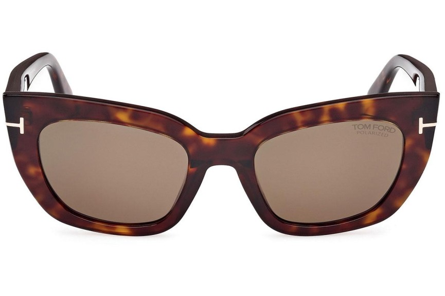 Slnečné okuliare Tom Ford Athena FT1190 52H Polarized Cat Eye Havana