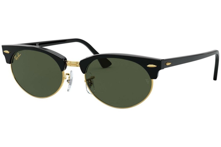 Slnečné okuliare Ray-Ban Clubmaster Oval RB3946 130331 Browline Čierne