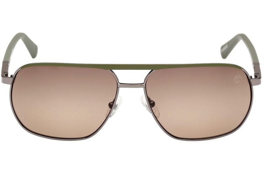 Slnečné okuliare Timberland TB00027 06H Polarized Squared Strieborné