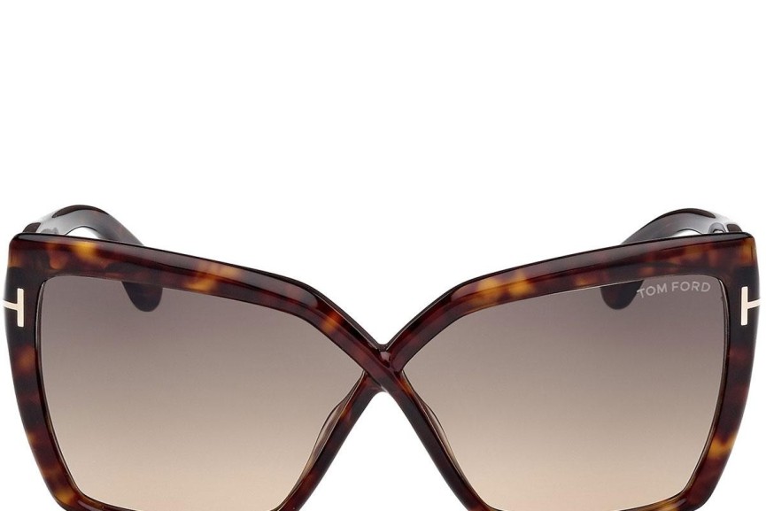 Slnečné okuliare Tom Ford Fiore FT1195 52B Cat Eye Havana