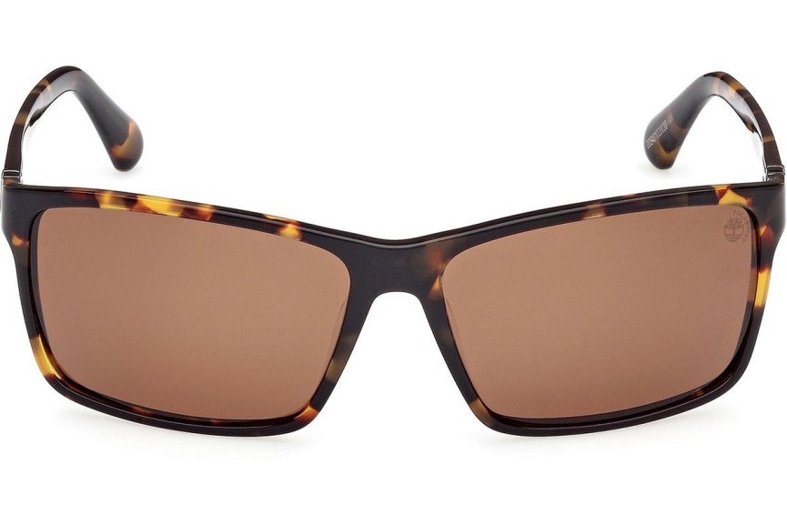 Slnečné okuliare Timberland TB00032 52H Polarized Squared Havana