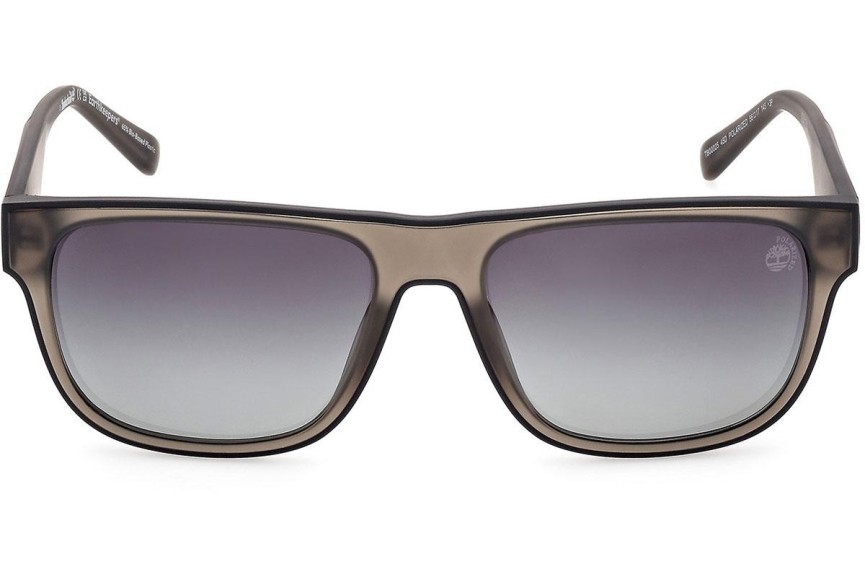 Slnečné okuliare Timberland TB00025 45D Polarized Squared Hnedé