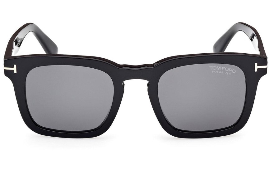 Slnečné okuliare Tom Ford Dax FT0751 01D Polarized Squared Čierne