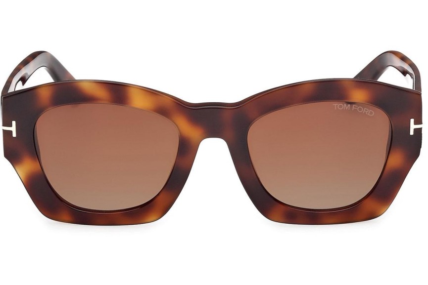 Slnečné okuliare Tom Ford Guilliana FT1083 53F Squared Havana