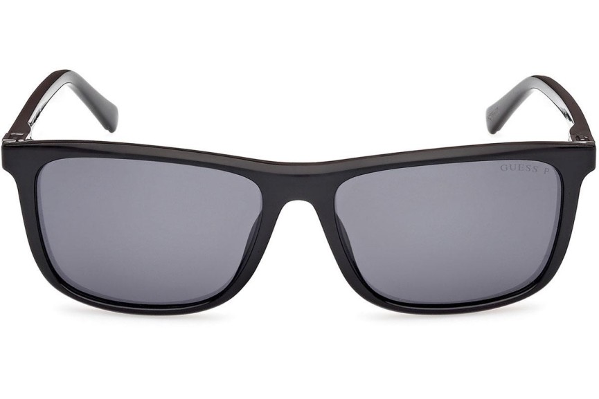 Slnečné okuliare Guess GU00169 01D Polarized Squared Čierne