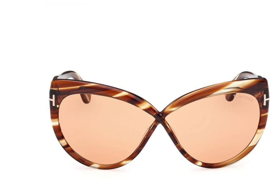 Slnečné okuliare Tom Ford Beatrice FT1196 53E Cat Eye Havana