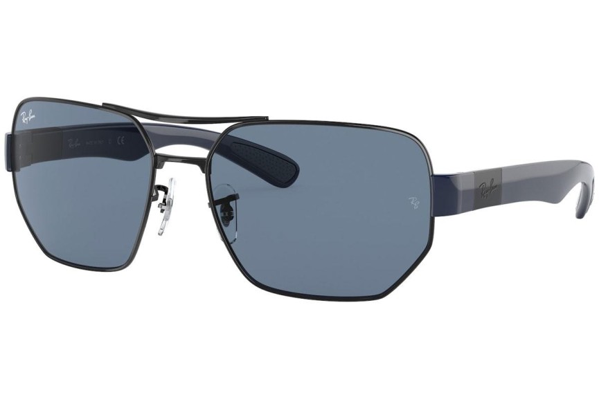 Slnečné okuliare Ray-Ban RB3672 002/80 Obdĺžníkové Čierne