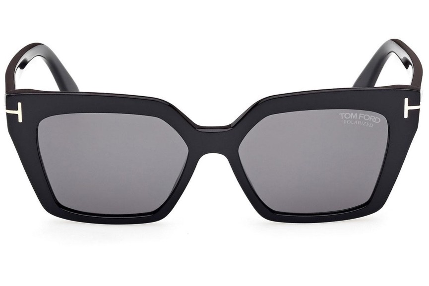 Slnečné okuliare Tom Ford FT1030 01D Polarized Cat Eye Čierne