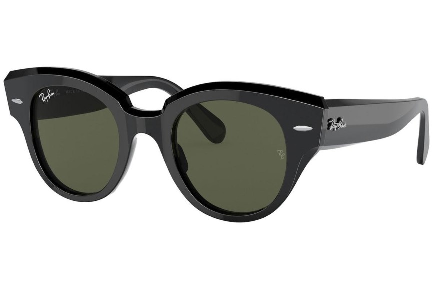 Slnečné okuliare Ray-Ban Roundabout RB2192 901/31 Okrúhle Čierne