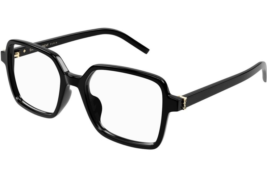 Okuliare Saint Laurent SLM139 001 Squared Čierne