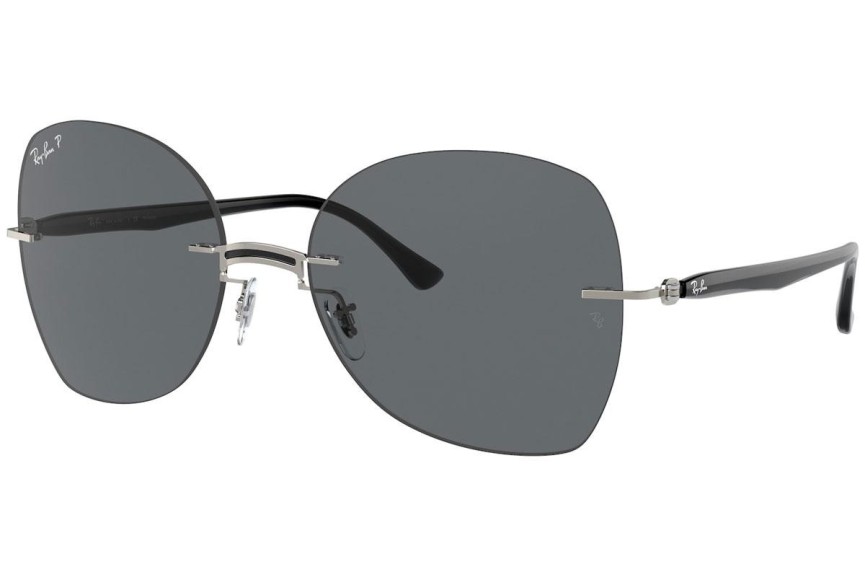 Slnečné okuliare Ray-Ban Titanium Collection RB8066 003/81 Polarized Squared Čierne