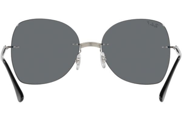 Slnečné okuliare Ray-Ban Titanium Collection RB8066 003/81 Polarized Squared Čierne