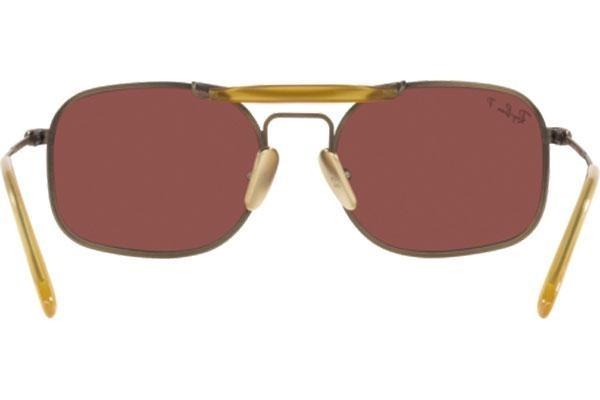 Slnečné okuliare Ray-Ban Chromance Collection RB8062 9207AL Polarized Squared Hnedé