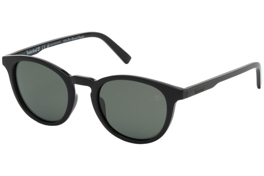 Slnečné okuliare Timberland TB9197 01R Polarized Okrúhle Čierne