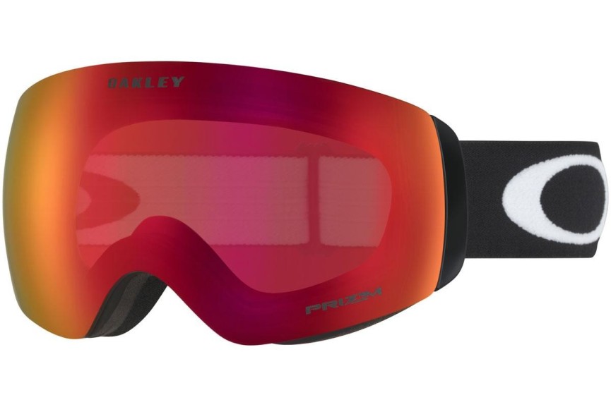 Lyžiarske okuliare Oakley Flight Deck M OO7064-39 PRIZM Jednoliate | Shield Čierne