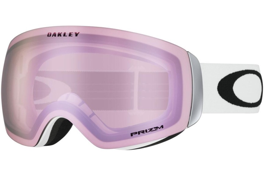 Lyžiarske okuliare Oakley Flight Deck M OO7064-48 PRIZM Jednoliate | Shield Biele