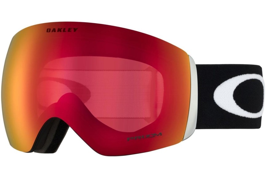 Lyžiarske okuliare Oakley Flight Deck L OO7050-33 PRIZM Jednoliate | Shield Čierne