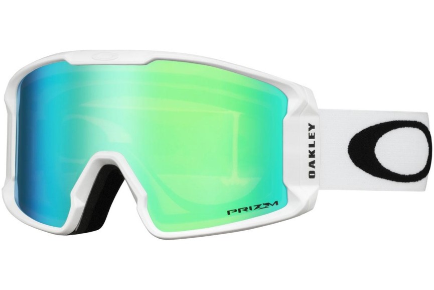 Lyžiarske okuliare Oakley Line Miner XM OO7093-08 PRIZM Jednoliate | Shield Biele