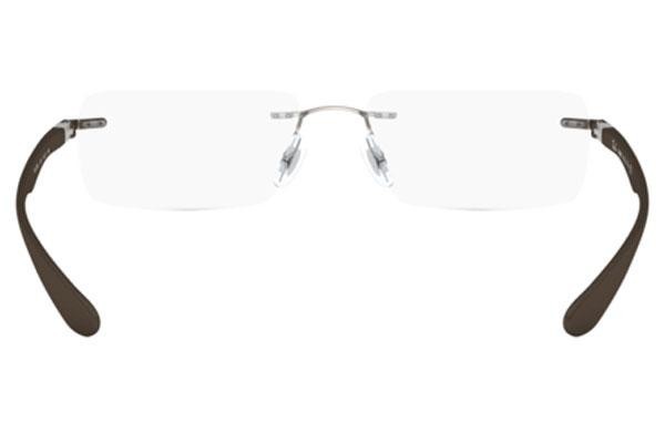 Okuliare Ray-Ban RX8724 1131 Obdĺžníkové Strieborné