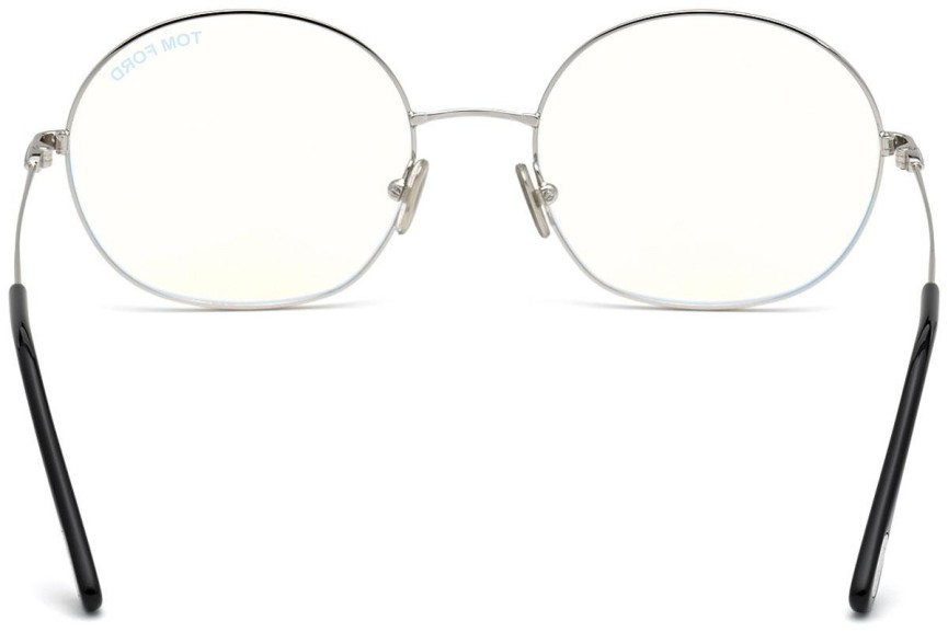 Okuliare Tom Ford FT5701-B 016 Okrúhle Strieborné