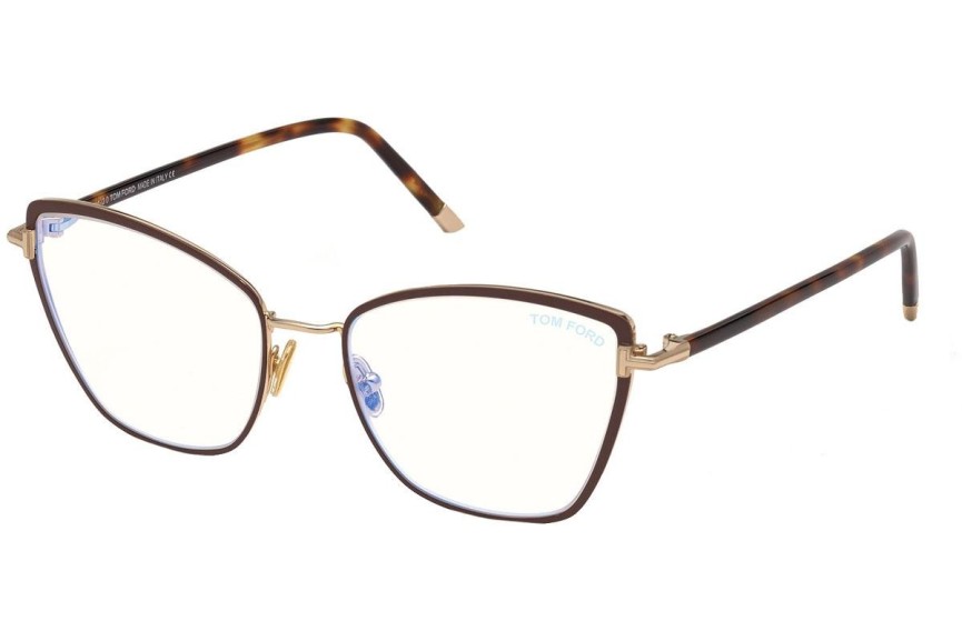 Okuliare Tom Ford FT5740-B 048 Squared Hnedé