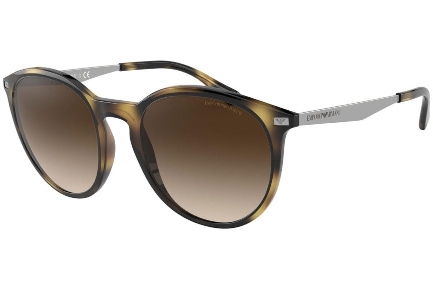 Slnečné okuliare Emporio Armani EA4148 508913 Okrúhle Havana