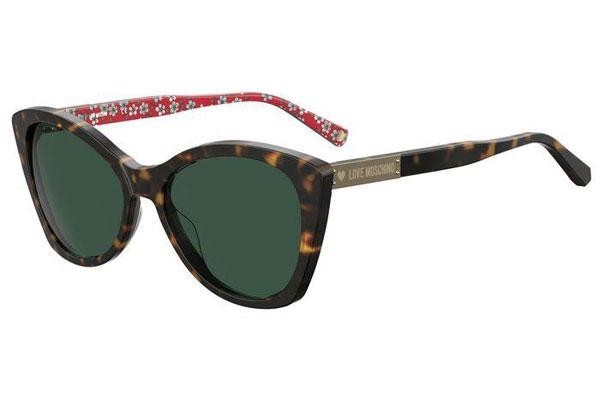 Slnečné okuliare Love Moschino MOL031/S 086/QT Cat Eye Havana