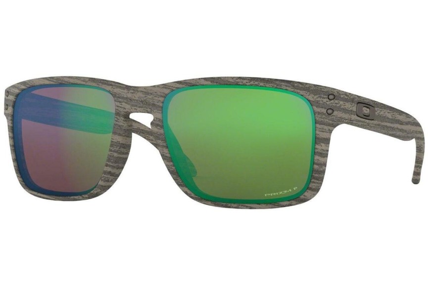 Slnečné okuliare Oakley Holbrook OO9102-J8 Polarized Squared Hnedé