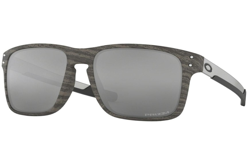 Slnečné okuliare Oakley Holbrook Mix Woodgrain Collection OO9384-04 PRIZM Obdĺžníkové Hnedé