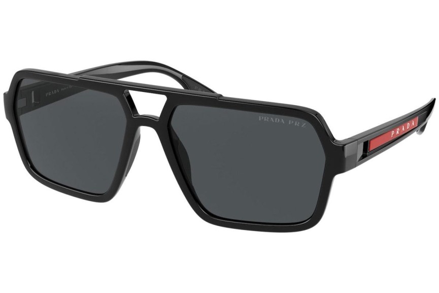 Slnečné okuliare Prada Linea Rossa PS01XS 1AB02G Polarized Obdĺžníkové Čierne