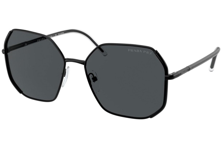 Slnečné okuliare Prada PR52WS 1AB5Z1 Polarized Okrúhle Čierne