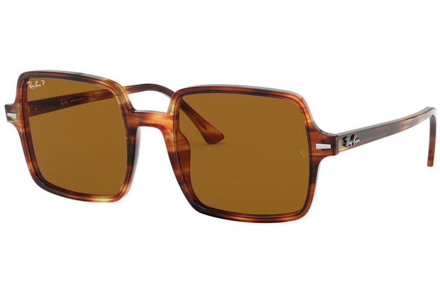 Slnečné okuliare Ray-Ban Square II RB1973 954/57 Polarized Oversize Havana