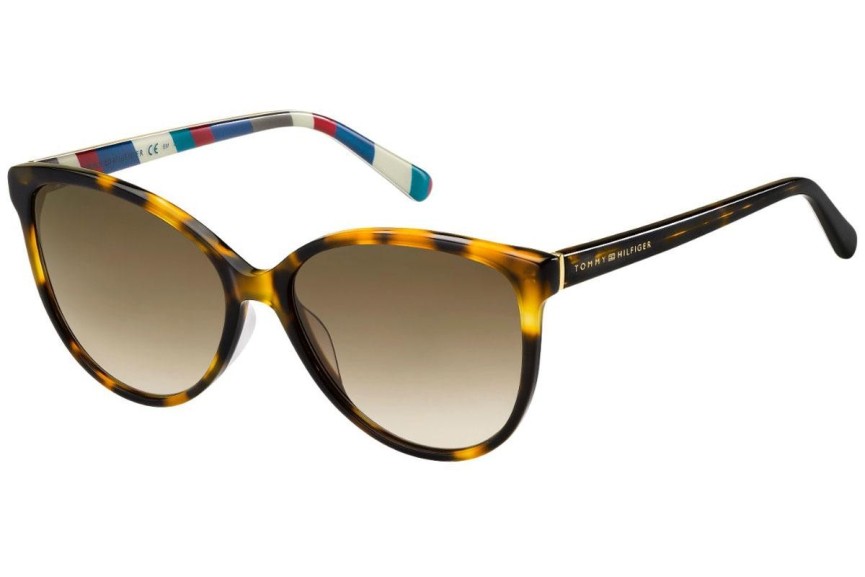 Slnečné okuliare Tommy Hilfiger TH1670/S 086/HA Cat Eye Havana