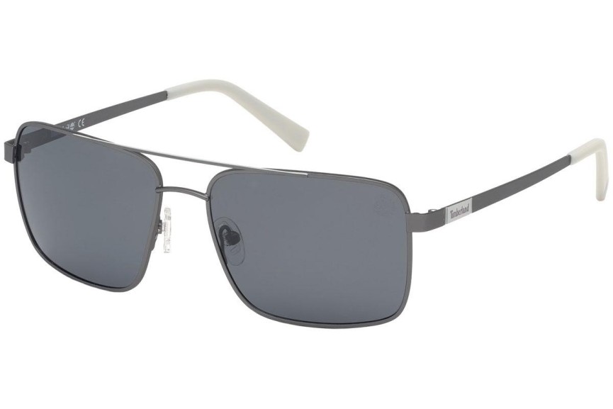 Slnečné okuliare Timberland TB9187 09D Polarized Pilot Sivé