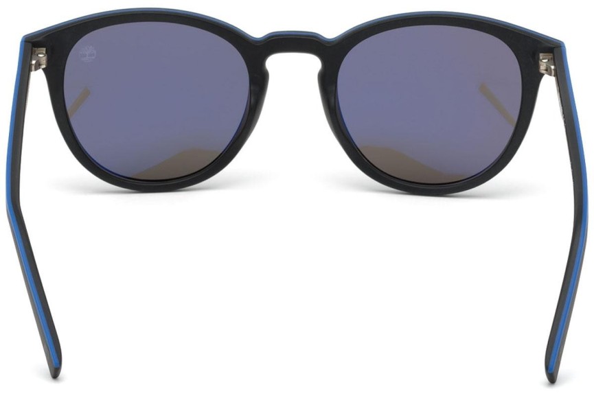 Slnečné okuliare Timberland TB9197 02D Polarized Okrúhle Čierne