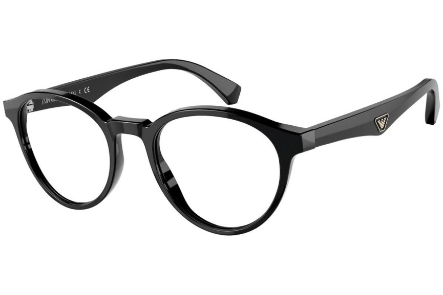 Okuliare Emporio Armani EA3176 5017 Okrúhle Čierne