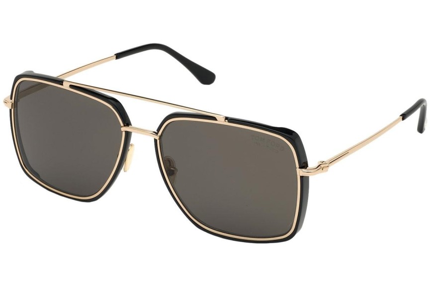 Slnečné okuliare Tom Ford FT0750 01D Polarized Pilot Čierne