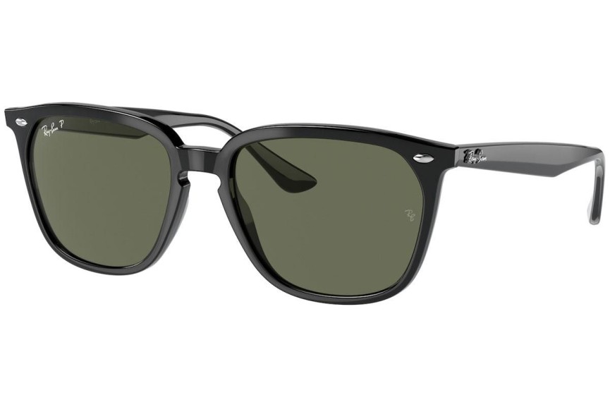 Slnečné okuliare Ray-Ban RB4362 601/9A Polarized Squared Čierne