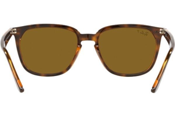 Slnečné okuliare Ray-Ban RB4362 710/83 Polarized Squared Havana