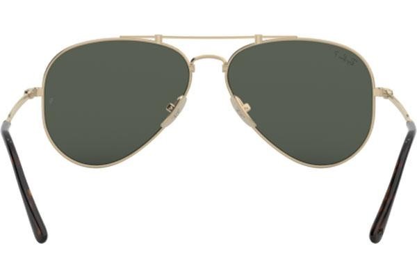 Slnečné okuliare Ray-Ban Titanium Titanium Collection RB8125M 9143 Polarized Pilot Zlaté