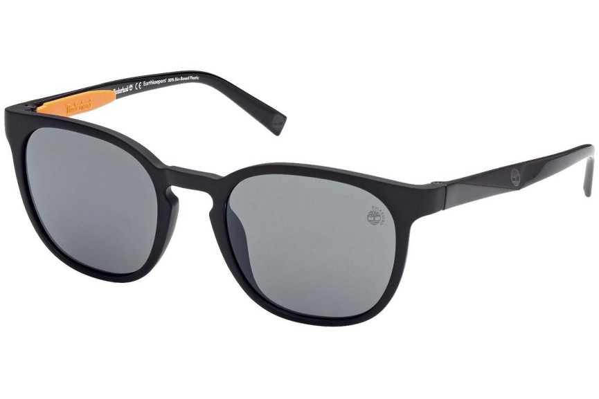 Slnečné okuliare Timberland TB9274 02D Polarized Okrúhle Čierne