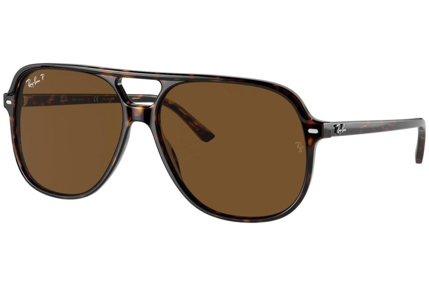 Slnečné okuliare Ray-Ban Bill RB2198 902/57 Polarized Squared Havana